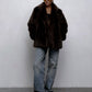 Short Eco Fur Coat