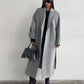 Halston boucle coat