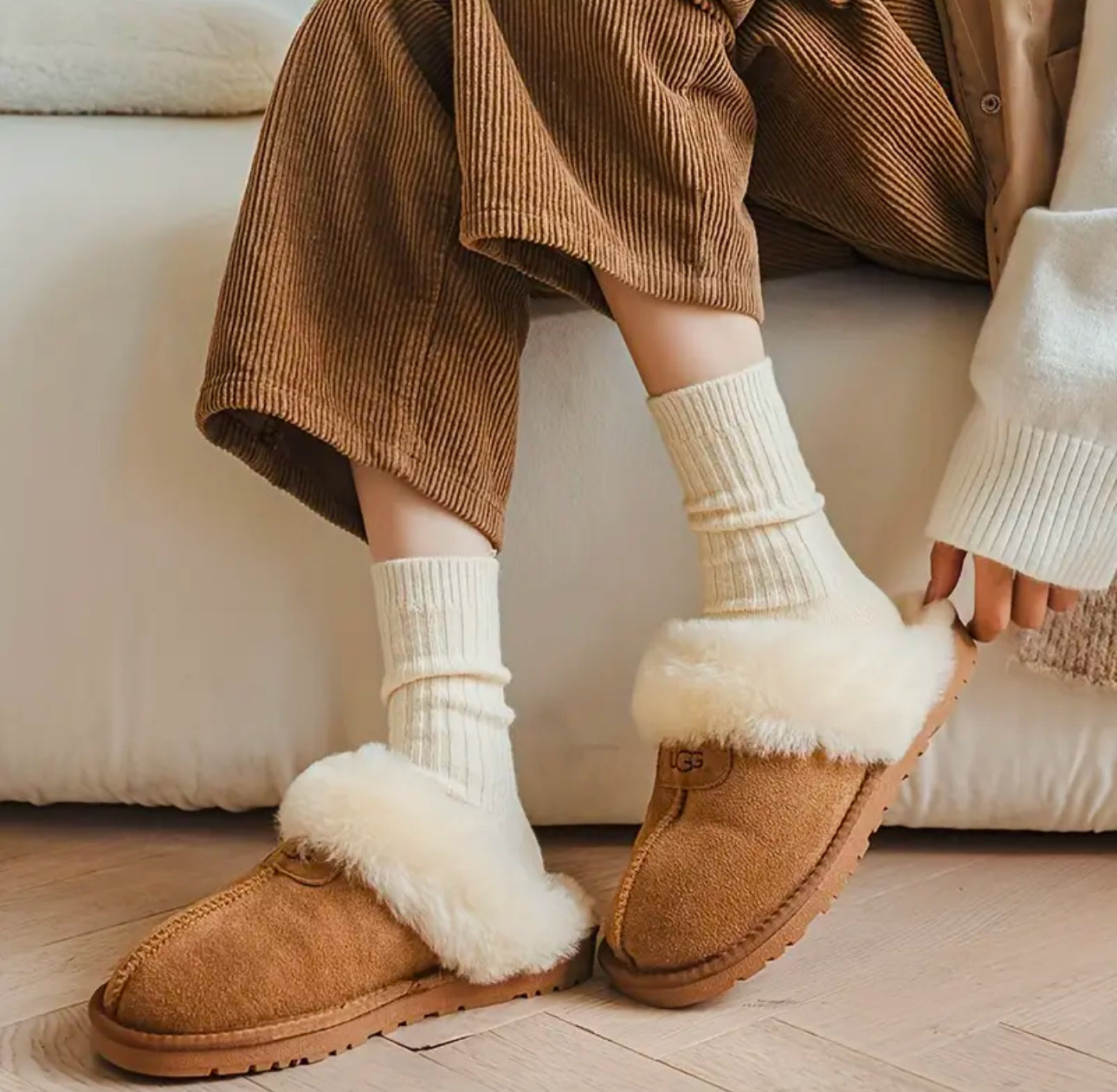 Pleated Wool socks