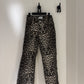 Leopard denim