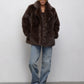 Short Eco Fur Coat