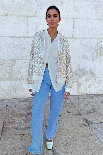 Sequin bomber