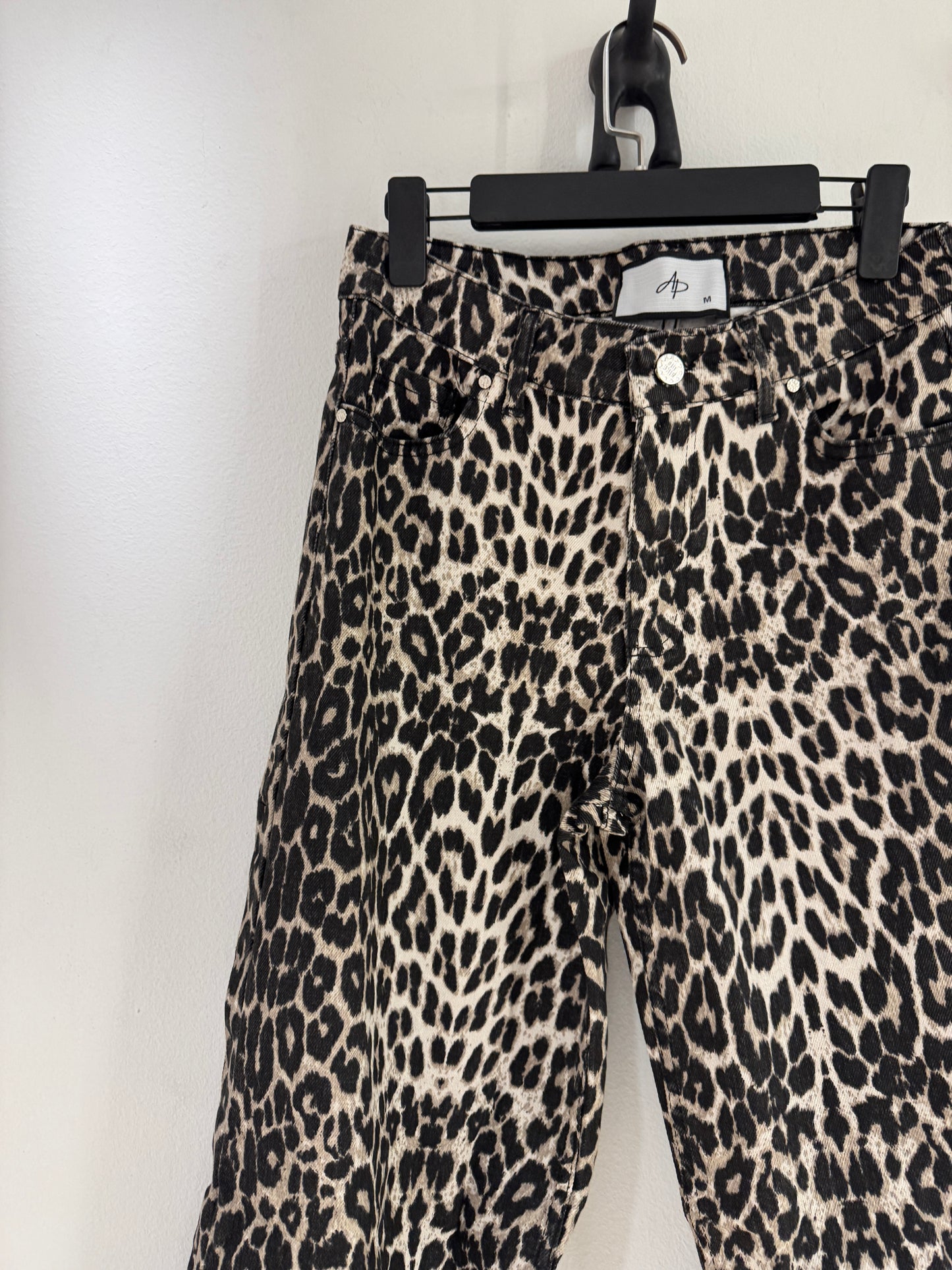 Leopard denim