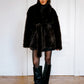 Wrap Fur Short Coat