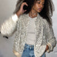 Sequin bomber