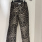 Leopard denim