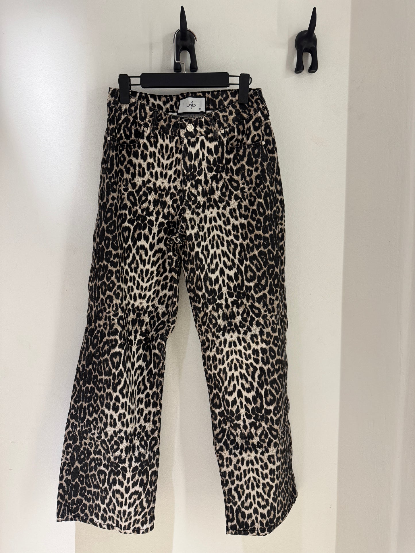 Leopard denim