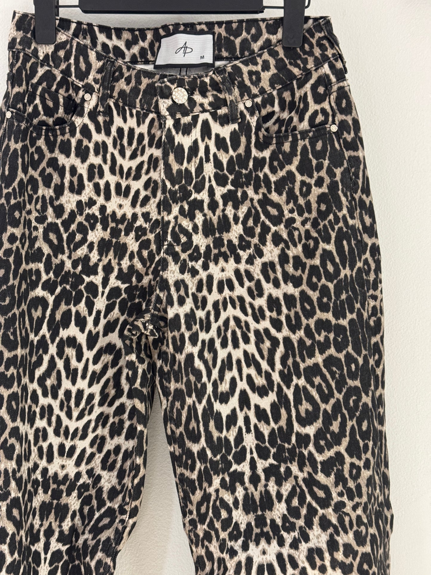 Leopard denim