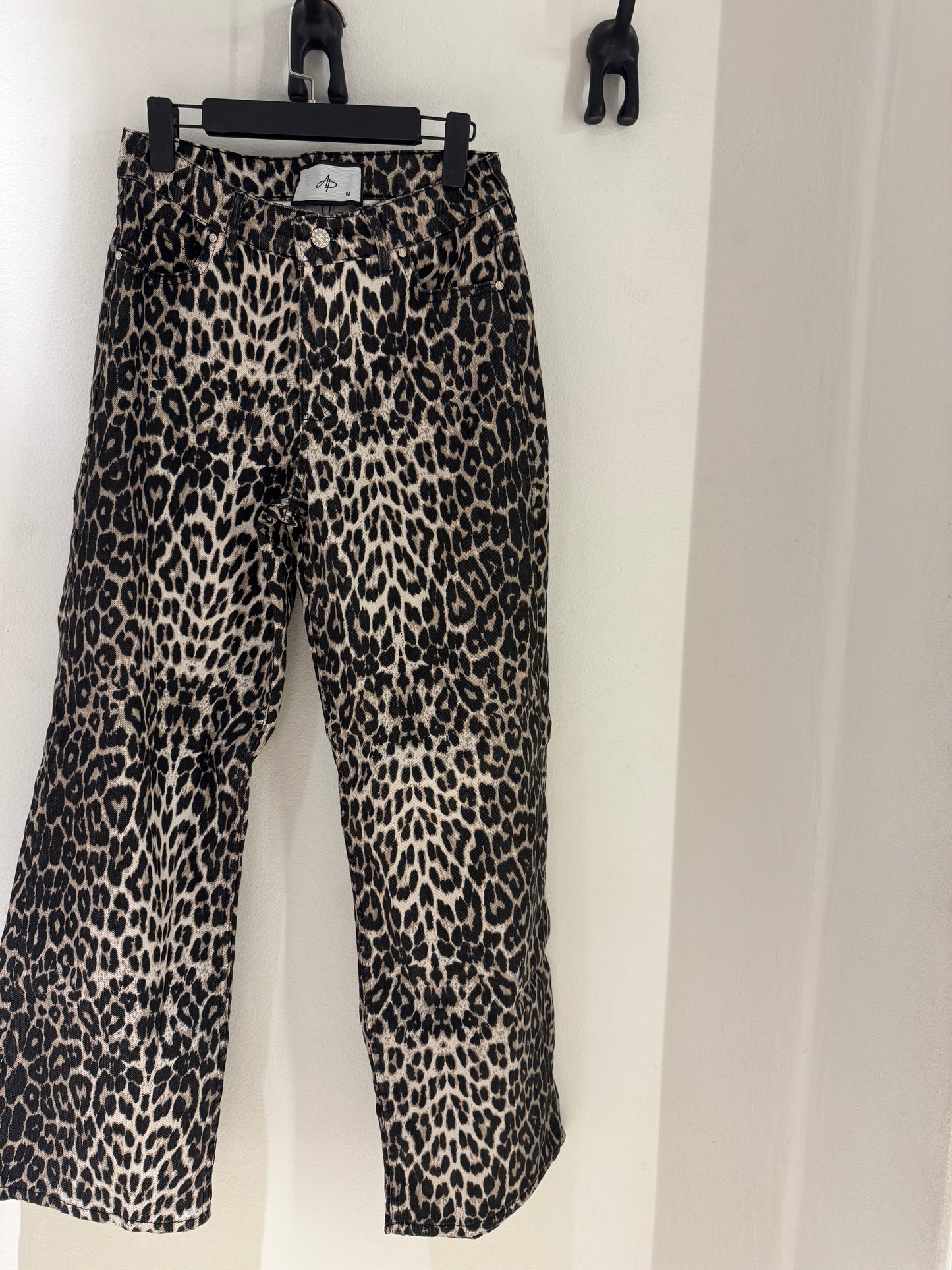 Leopard denim