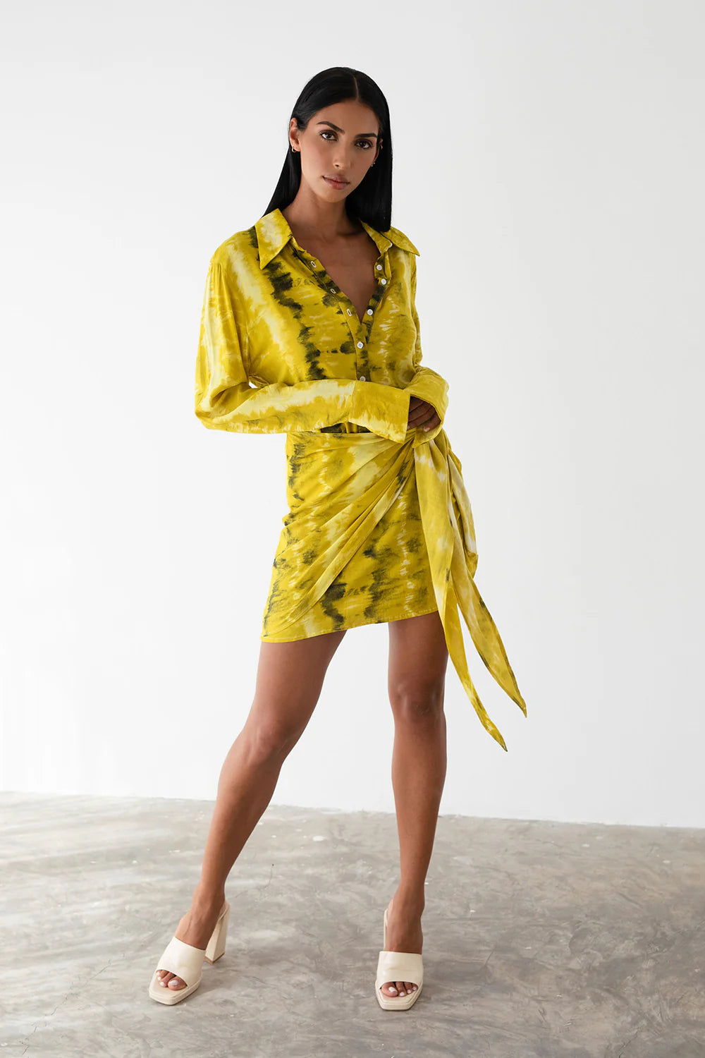 Chloe shirt dress-Des Tropiques