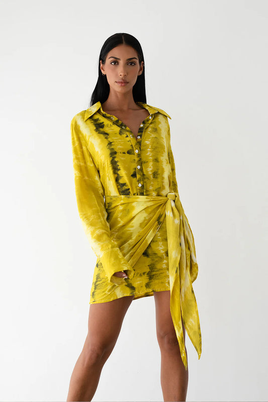 Chloe shirt dress-Des Tropiques